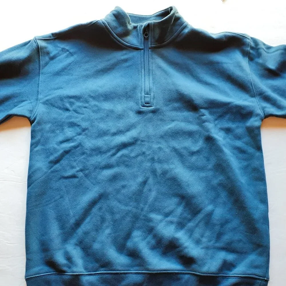 Gap Boys Sweatshirt Blue Quarter Zip Pullover XXL 14-16 New